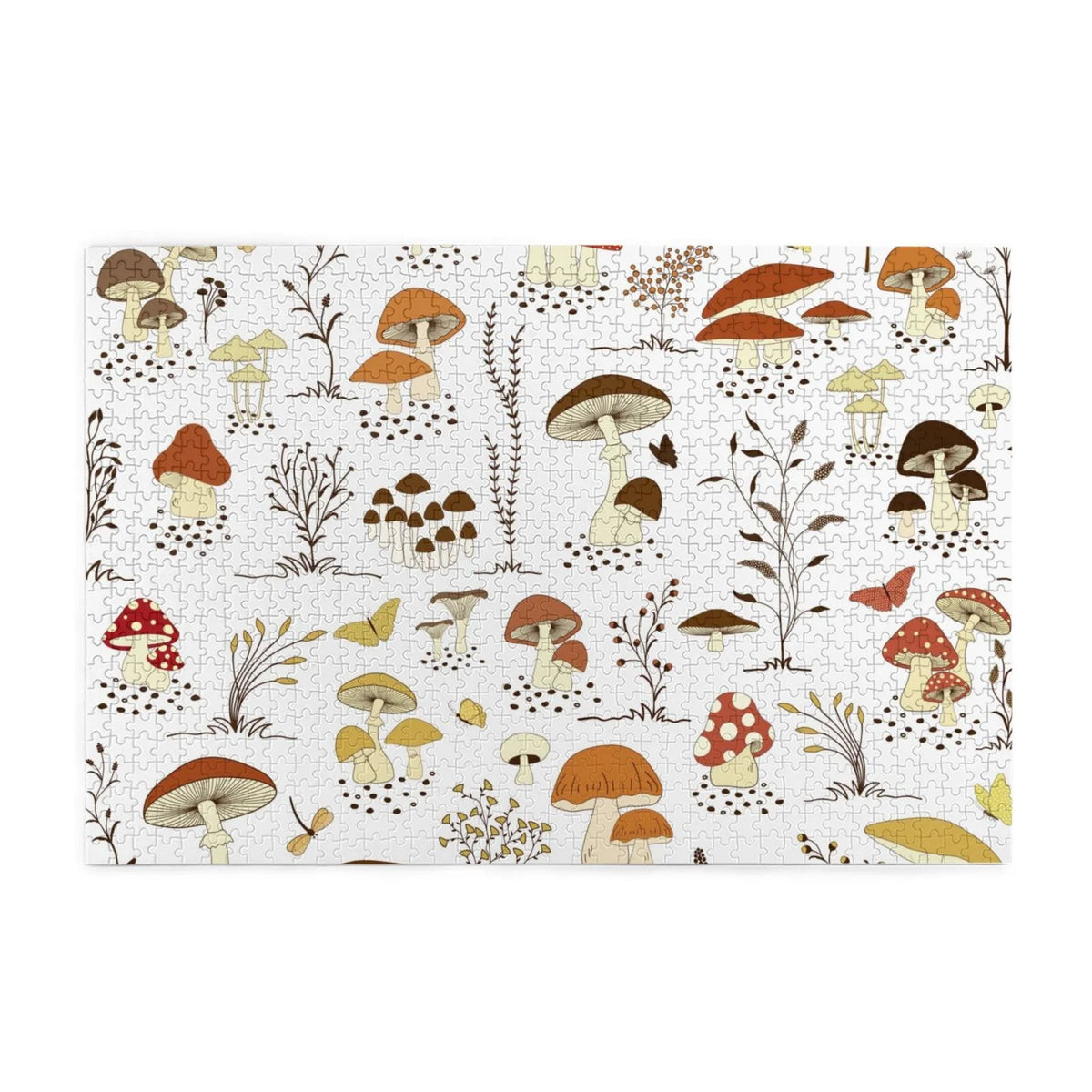 1000 Pieces Jigsaw Puzzles Mushrooms And Butterflies M3921