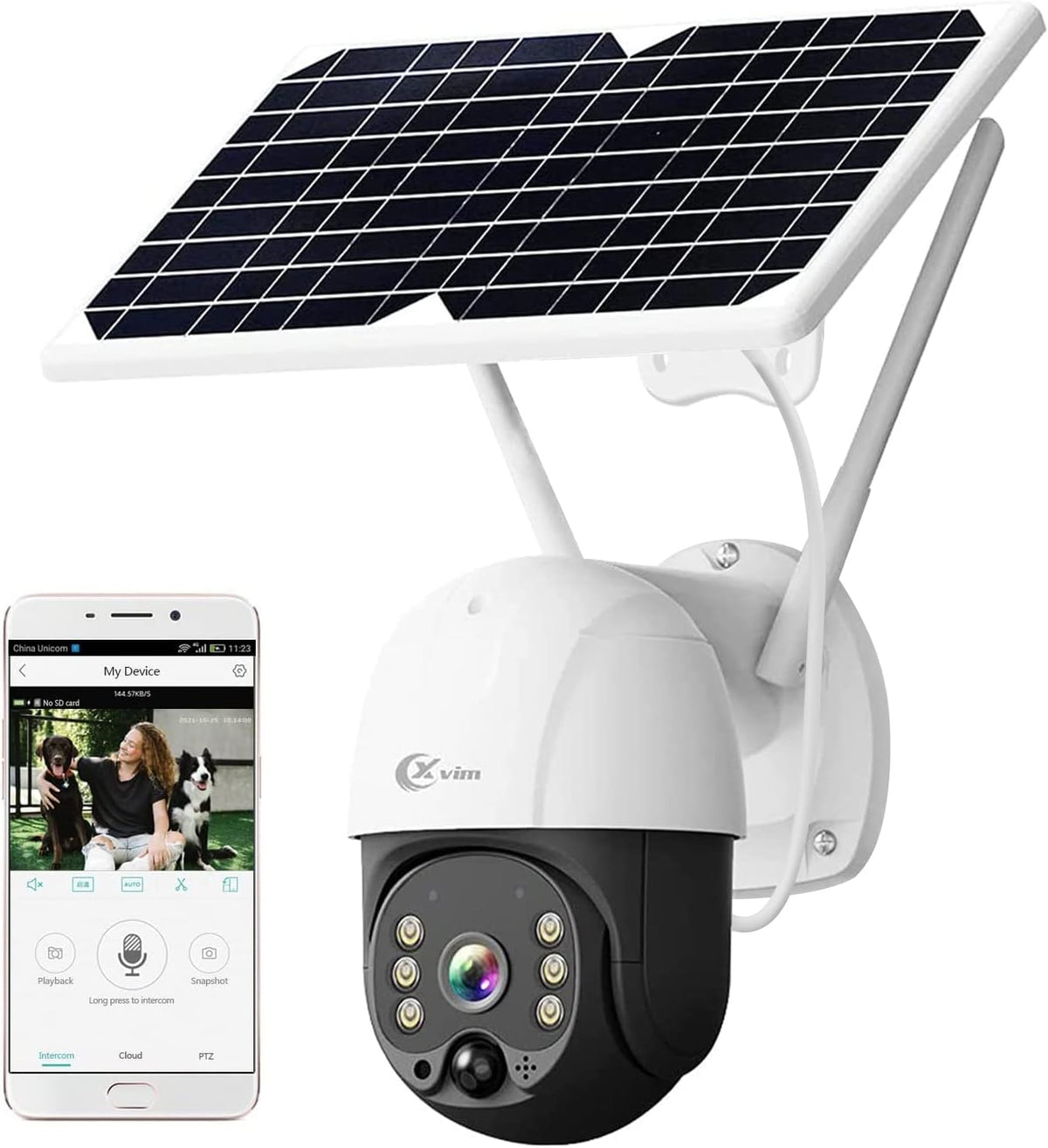 1080P PTZ Solar Security Camera Outdoor J64542