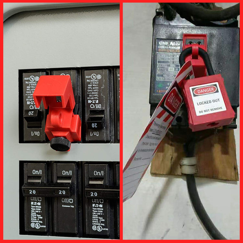 10 PCS Universal Single Pole Clamp Lockout Tagout Kit Y53811