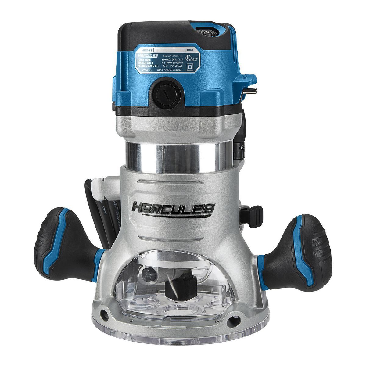 12 Amp Variable-Speed Fixed Base Router with Plunge Base Kit W3104