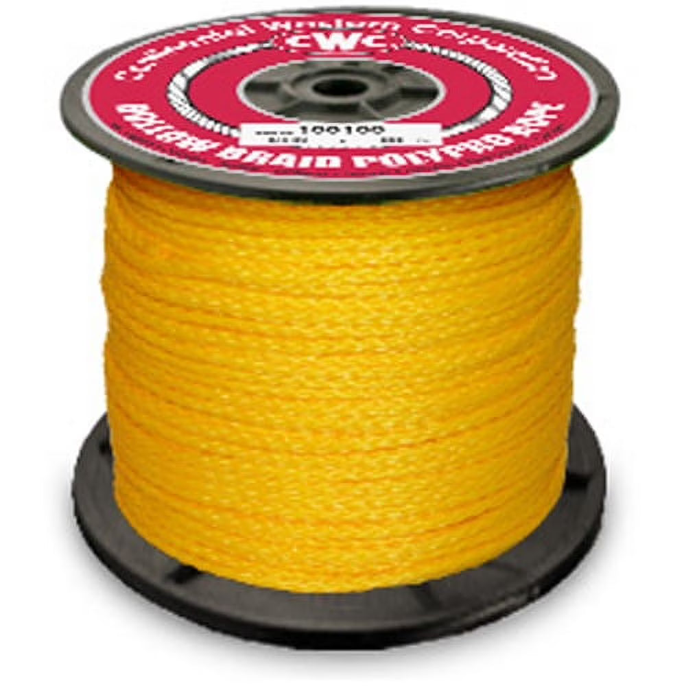 1/2" x 1000 ft. Yellow Polypropylene Rope V5582