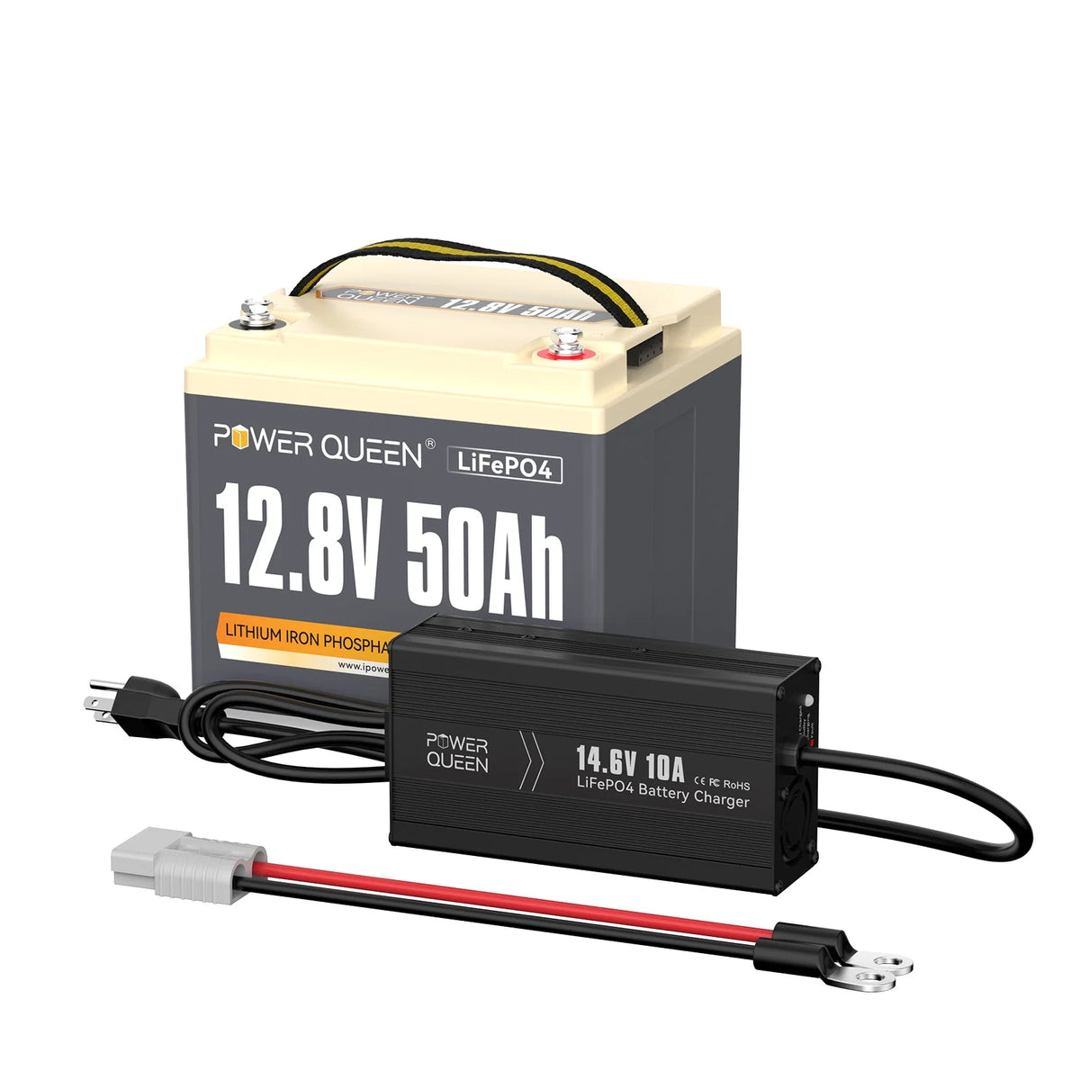 12V 50Ah Deep Cycle LiFePO4 Lithium Battery with Charger E5530