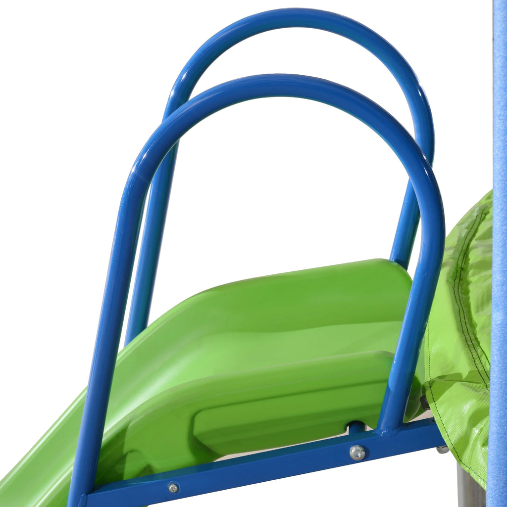 12ft Kids Trampoline with Swing, Slide, Basketball Hoop, Safety Enclosure Net T334
