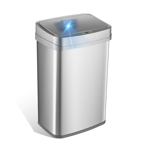 13 Gallon Odor Neutralizing Motion Sensor Trash Can M209