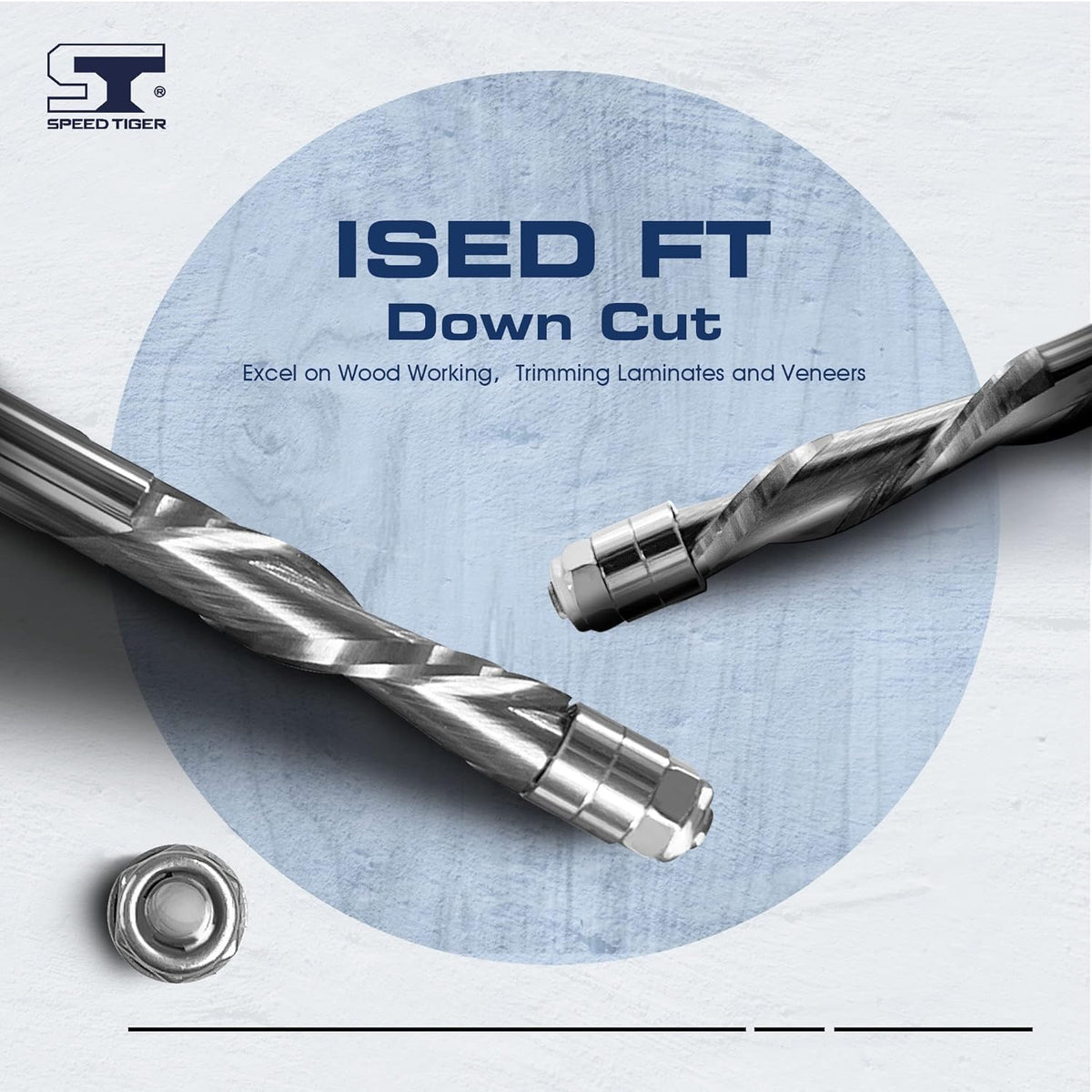 1/4” Diameter Carbide Spiral Flush Trim Bit H814