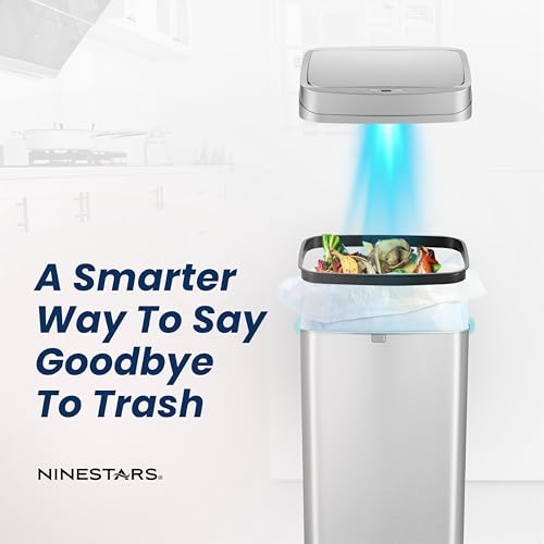 13 Gallon Odor Neutralizing Motion Sensor Trash Can M209