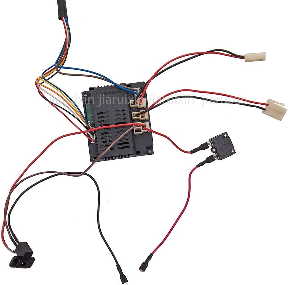 12 Volt Children Electric Car DIY Modified Wires and Switch Kit with 2.4G Bluetooth Remote Control, Pack of 2 L672