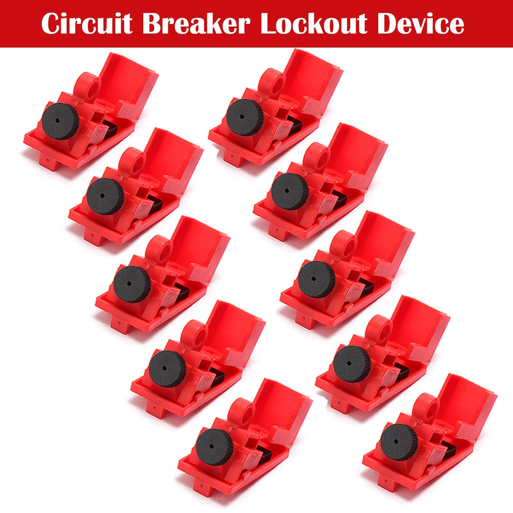 10 PCS Universal Single Pole Clamp Lockout Tagout Kit Y53811