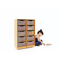 10 Cubby Mobile Tray Storage Cabinet B75120