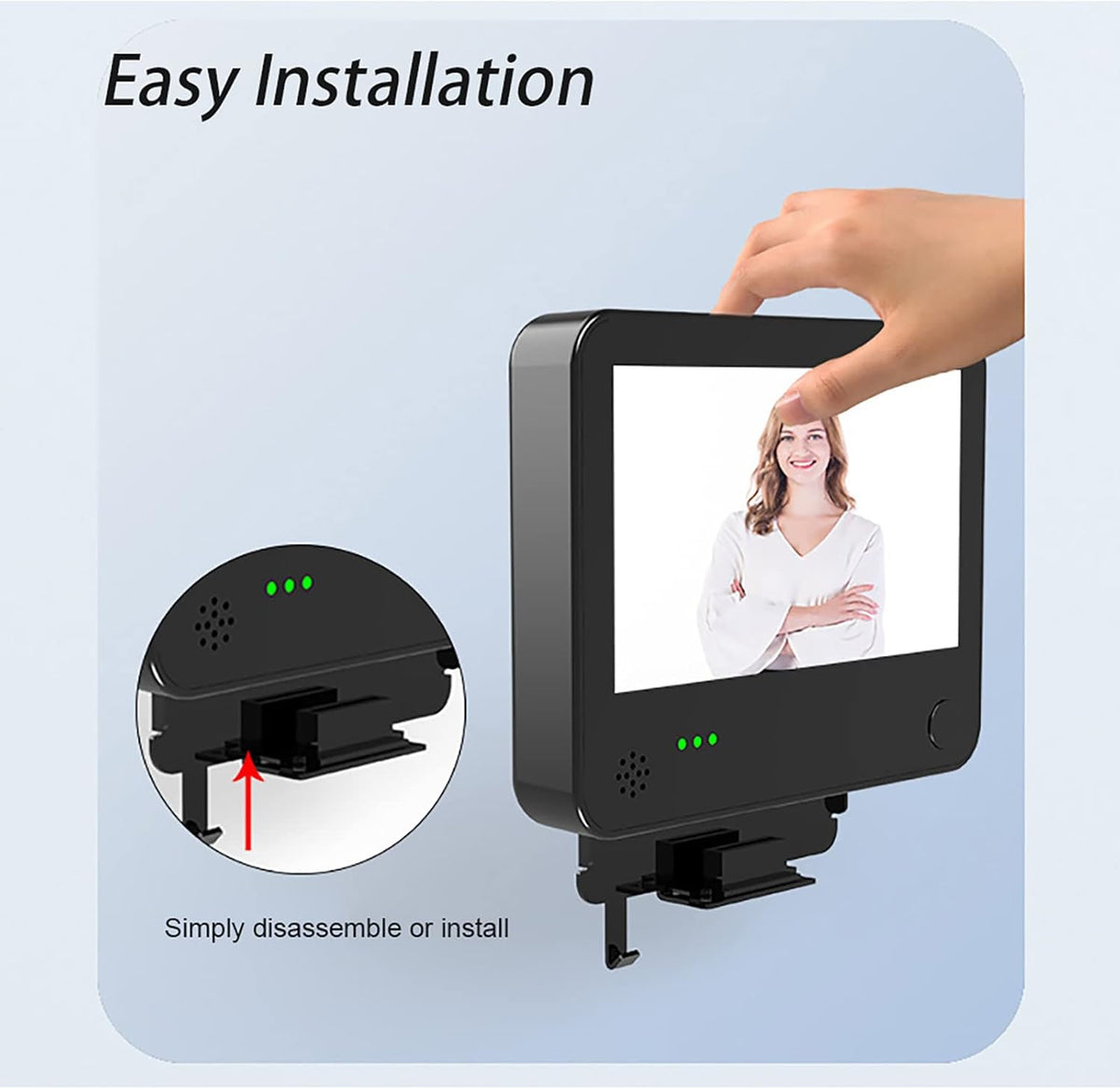 1080P WiFi Video Doorbell Peephole Camera 4.3 Inch Y752