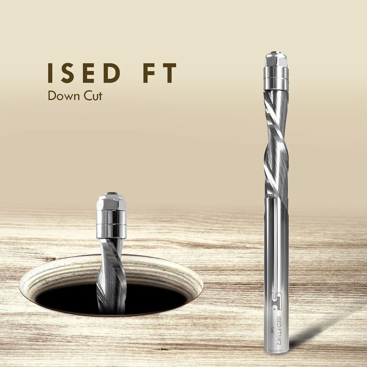 1/4” Diameter Carbide Spiral Flush Trim Bit H814