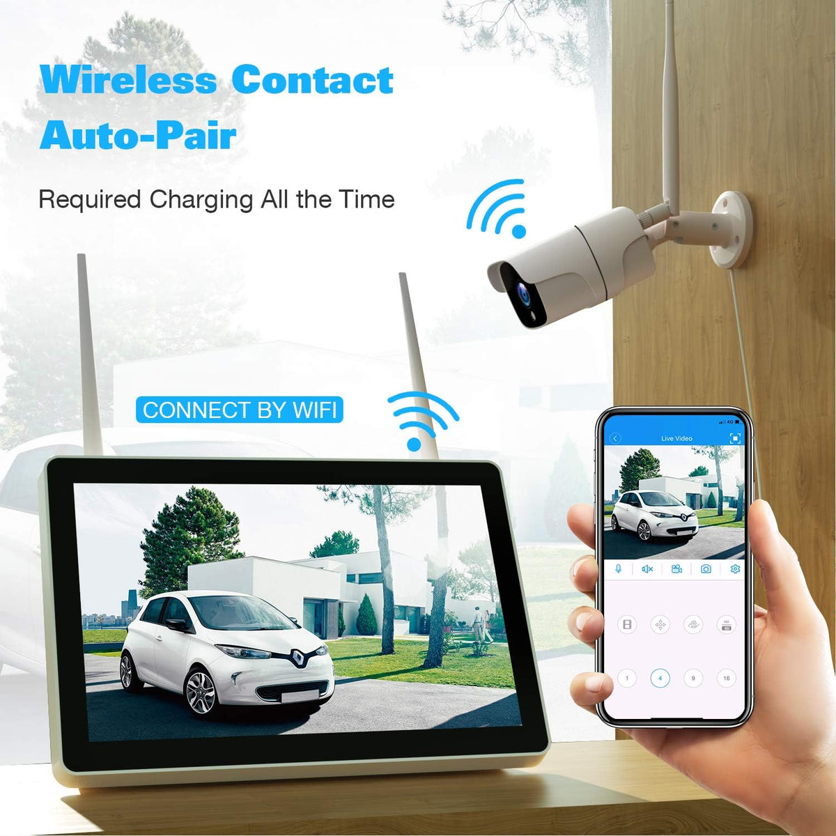 1080P Wireless Security Camera System with 3TB Hard Drive K680