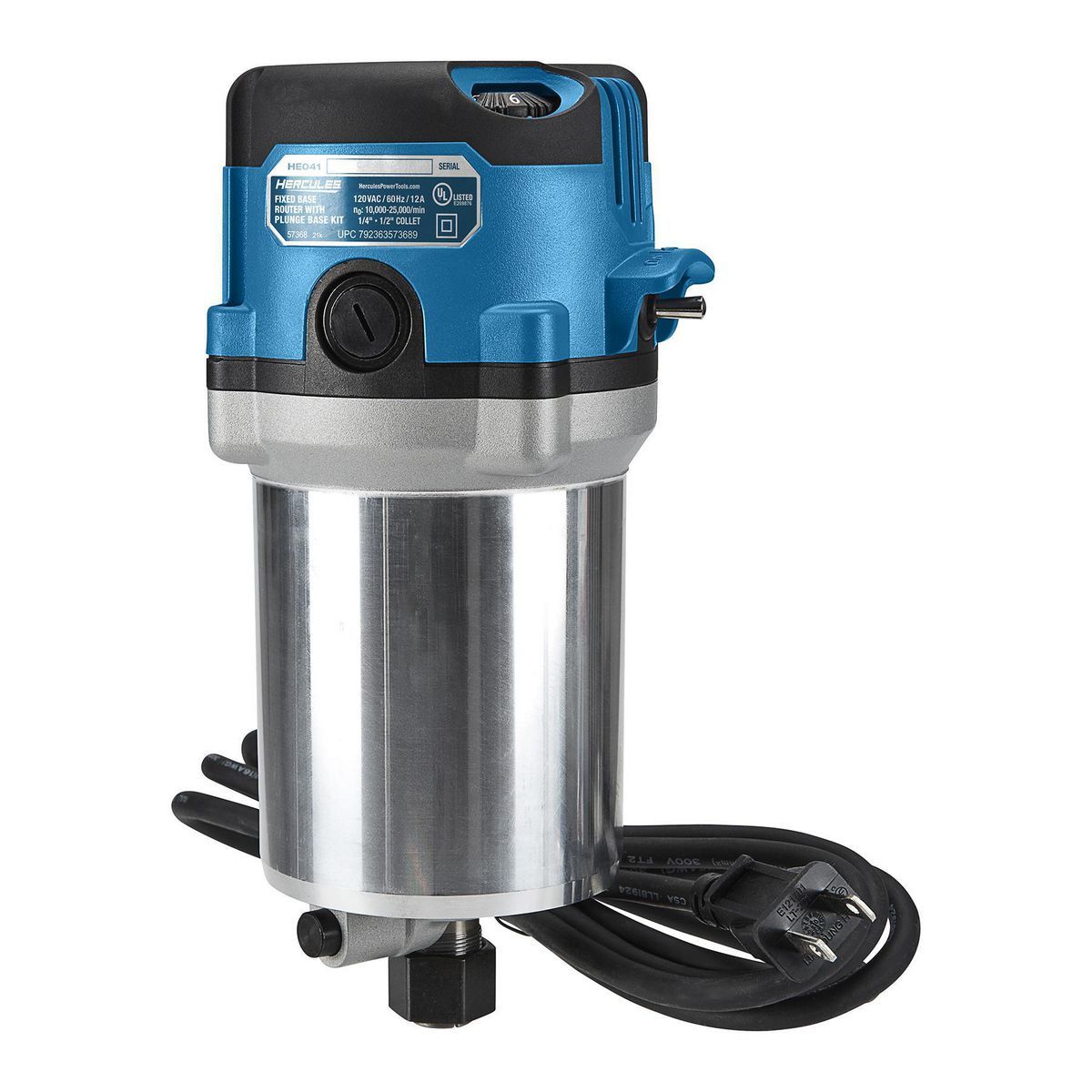 12 Amp Variable-Speed Fixed Base Router with Plunge Base Kit W3104