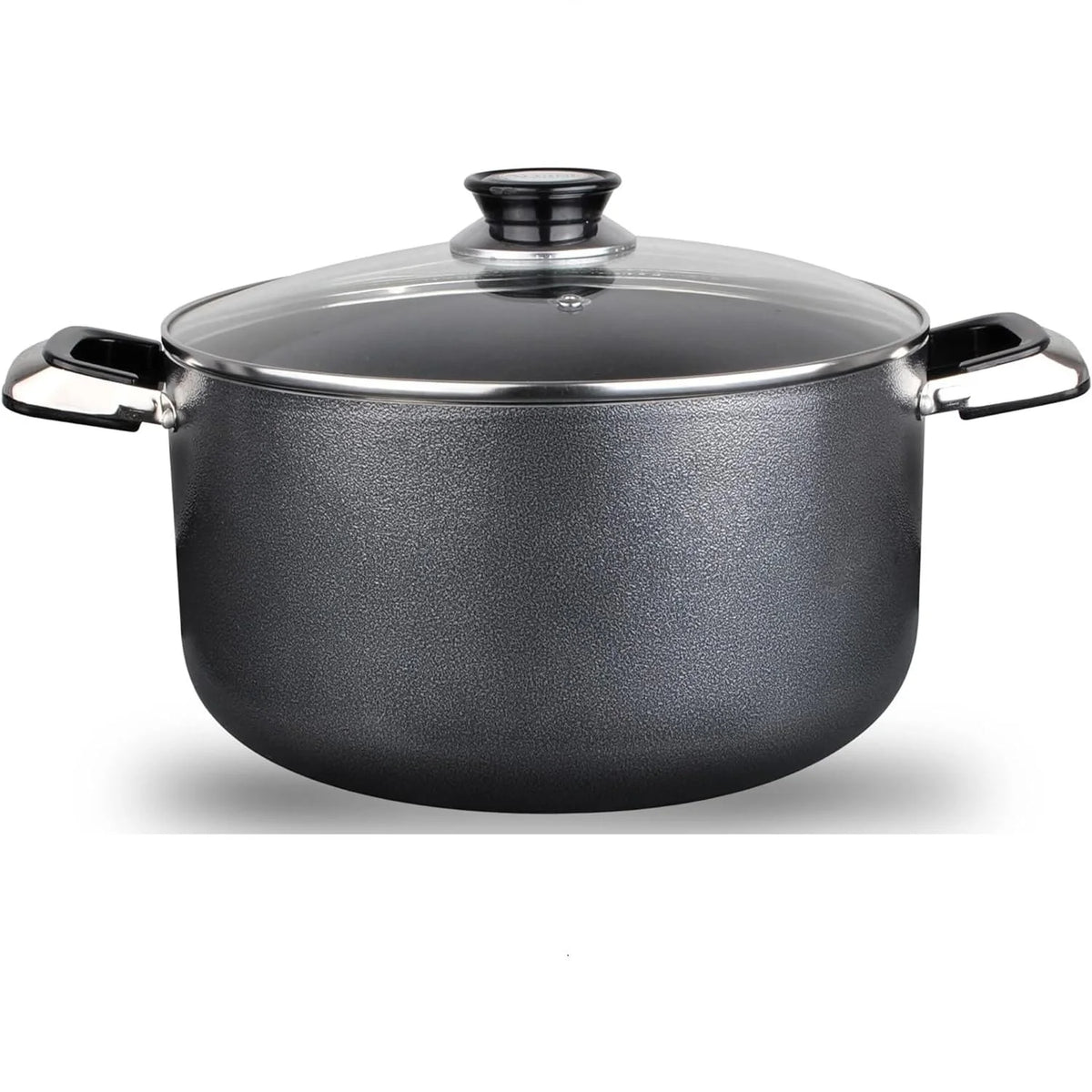 10 Quart Non-stick Aluminum Stock Pot with Glass Lid W315