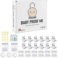 12 Pack Magnetic Cabinet Locks with 3 Keys White I766374
